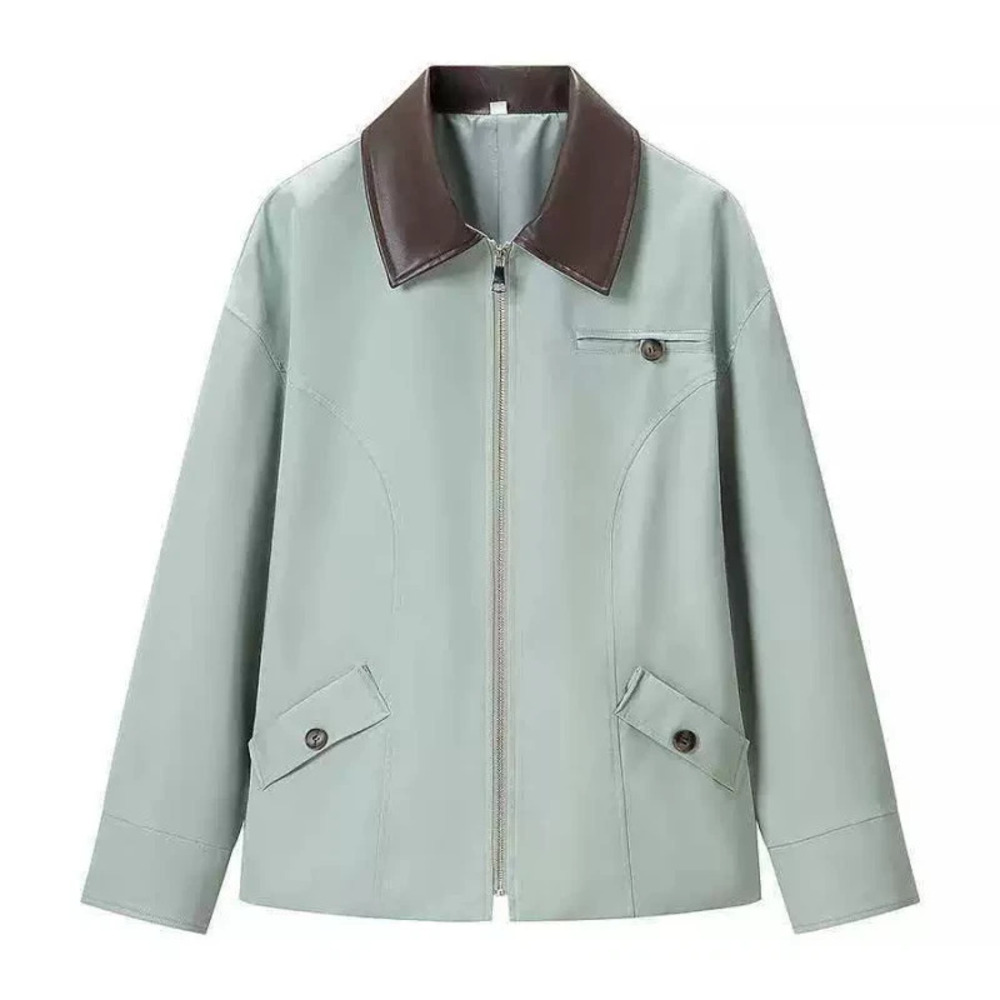 ZARA Fall Loose Versatile Casual Zipper Jacket